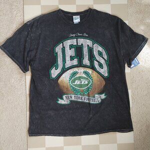 NWT STONEY CLOVER LANE X '47 New York Jets Glitter Rocker Vintage Tee - Size XL